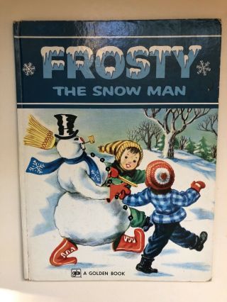 Frosty The Snowman Vintage A Big Golden Book 1979 Printing Hardcover Large