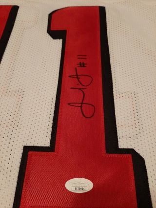 Julio Jones Autographed/Signed Atlanta Falcons White Custom Jersey JSA Cert 3