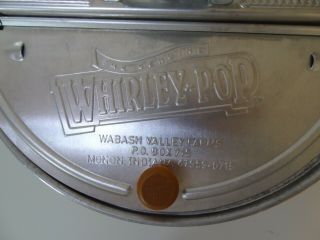 Vintage Whirley Pop Crank Wooden Handle Aluminum Pop Corn Popper Cond 2