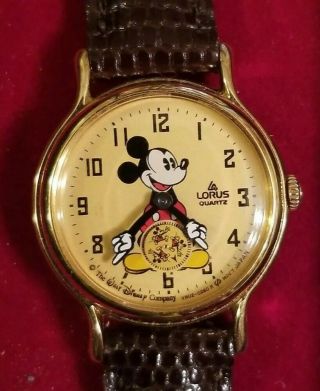Vintage Lorus Quartz Disney Mickey Mouse Watch 60 Year Anniversary 1987
