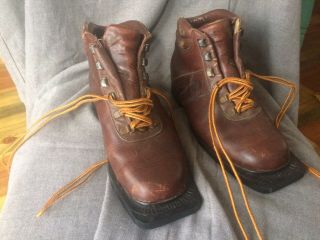 Leather Cross Country Vintage 3pin Ski Boots