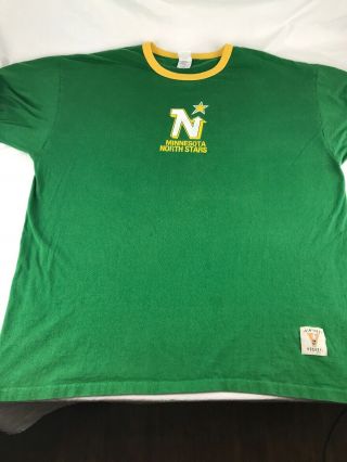 Nhl Retro Minnesota North Stars Ringer T Shirt Men’s Xxl Bulletin Vintage