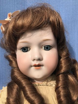 Antique 25” Armand Marseille Bisque Head Compo Body Germany 390 A.  11 M.  Doll