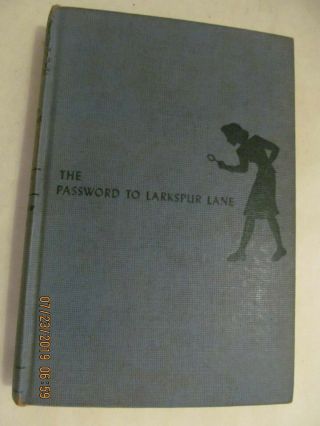 1933 The Password To Larkspur Lane Nancy Drew - Blue Cover
