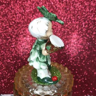 Vtg Napco Sweetheart Holly Hat Boy Christmas Shaker Figurine Japan Repaired 3