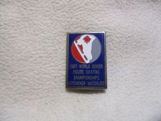 World Junior Figure Skating Championships Kitchener Waterloo 1987 Pin/badge