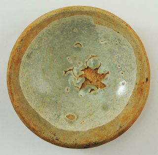 Chinese Provincial Song Dynasty? Pottery Blue Glaze Tea Bowl