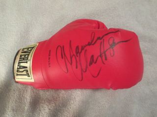 Marvin Hagler Signed Everlast Boxing Glove 100 Authentic Signed At Boxing H.  O.  F