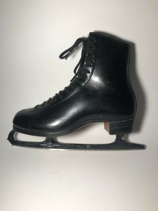 Vintage Black Leather Men’s Riedell Ice Skates Size 8