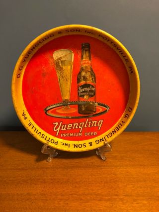 Vintage Yuengling Lager Premium Ale Porter 13 " Metal Beer Tray Black Label