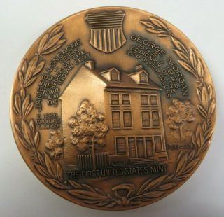 Vintage 1964 Longacre - Morgan Commemorative Coin W/ Box Medal Arts Co.  Bronze