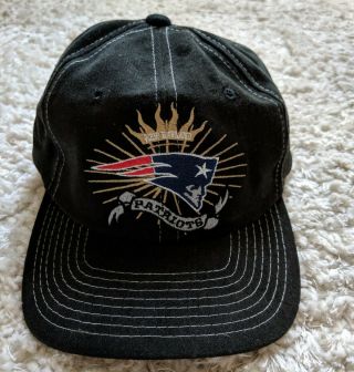 Vintage 90s Retro England Patriots Snapback Dad Hat Brady Gronk Bowl