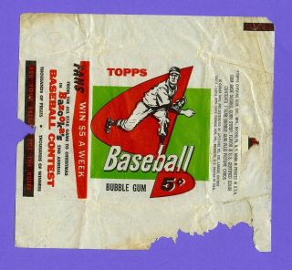 1958 Topps Baseball 5 Cent Wrapper