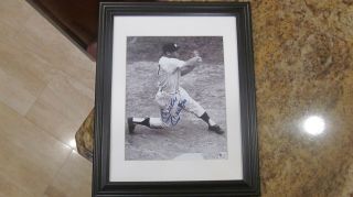Mickey Mantle Signed Autographed Framed Global/gai Certified 10x13 (8x10) Mm69