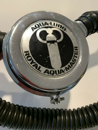 Vintage Us Divers Aqua - Lung Royal Aqua Master Double Hose Scuba Regulator