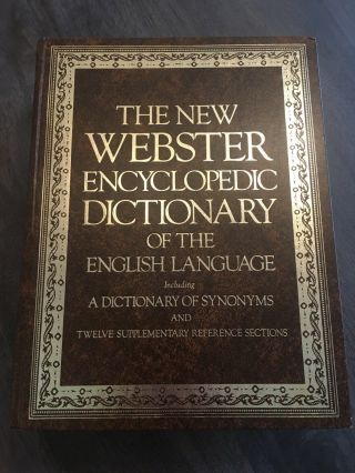 Webster Encyclopedia Dictionary Of The English Language
