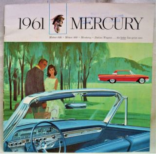1961 Mercury Automobile Car Advertising Sales Brochure Guide Vintage