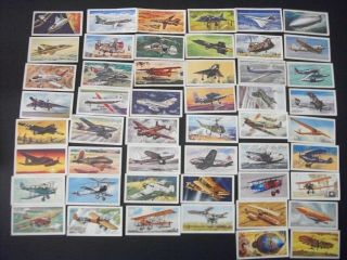 Tea Cards Like Cigarette Tobacco Cards Brook Bond History Of Aviation 1972 Set