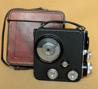 Eumig C3 Vintage German 2x8mm Movie Camera Solar 1.  9