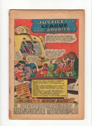 Brave And The Bold 29 Vintage Dc Comic Key 2nd Justice League Of America
