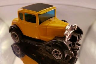 Vintage Aurora Afx Slot Car 1928 Ford Model A Coupe In Yellow
