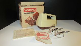 Vintage Waring Handmixer 1979 Retro Beauty Hm 1108 Almond Color