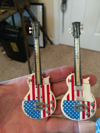 Vintage Red White And Blue Novelty Guitar Lighters