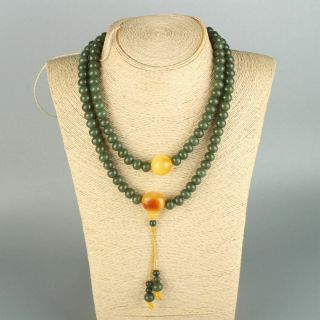 Chinese Exquisite Hand - Carved Hetian Jade Necklace