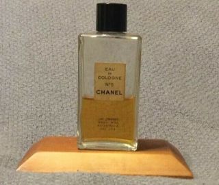Vintage Chanel No5 Eau De Cologne 2oz Partial Bottle 40 Full