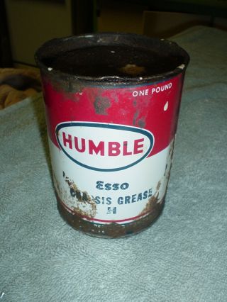 Humble Esso Chassis Grease Vintage 1 Lb Can