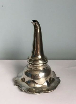 Antique Georgian Old Sheffield Plate Silver Plated Wine Funnel