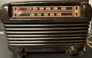 Vintage 1946 Philco Transitone Bakelite Radio Model Pt - 2 (, Great)