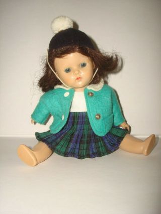 Vtg 1959 Ginny Vogue Doll Dress/coat/beanie 1430 Fit Mdm Alex/muffie/ginger/8 "