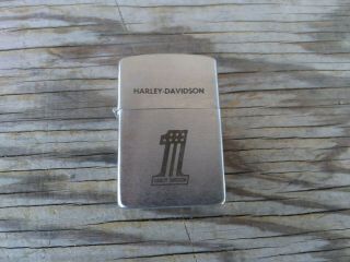 Harley Davidson Logo Stainless Lighter Vintage