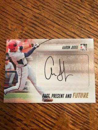 2013 In The Game Past Present And Future Aaron Judge Auto