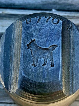 Vintage Dog Husky German Shepherd Jewelry Mold Charm Die Bates & Klinke