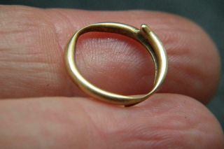 Antique Victorian 9ct Rose Gold Split Ring A/f