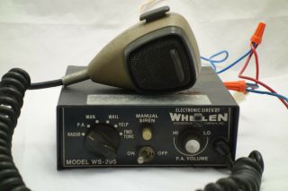 Vintage Whelen Ws - 295 - 53 Electronic Siren Pa Amplifier