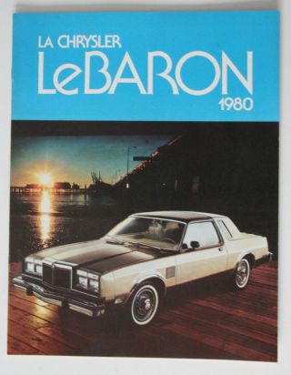 Chrysler Lebaron 1980 Dealer Brochure - French - Canada St501000218