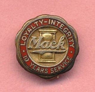 Mack Trucks 10yr Service Pin Gf