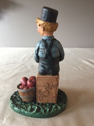 Vintage Jim Shore Boy With Apples 5” Figurine 1993 Pre - Enesco 3