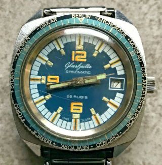 Very Rare German Vintage Gub - Glashutte - Spezimatic 26j Gdr Watch
