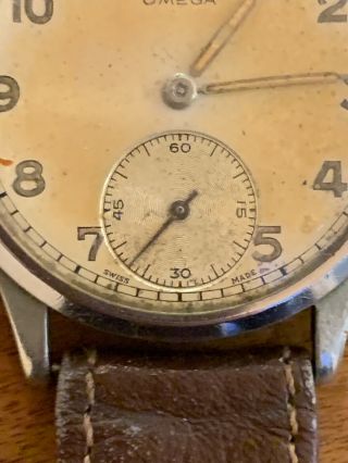Rare Vintage Gents Omega Watch Sub Dial Mechanical 15 Jewel Hand Wind Movement 3