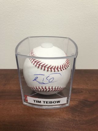 Tim Tebow Signed Autographed Romlb Baseball York Mets Sweetspot Gators