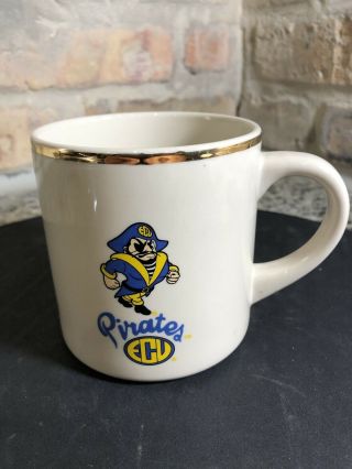 Vintage East Carolina University Ecu Pirates Coffee Mug Cup Peedee