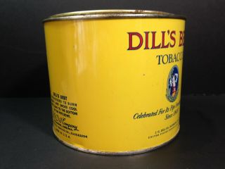 VINTAGE TOBACCO TIN DILL ' S BEST TOBACCO - SINCE 1848 2