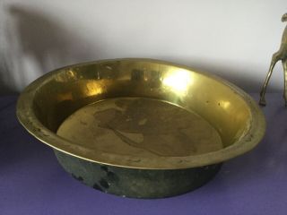 Huge Brass Plate.  Tray.  Planter.  Dish.  Large Water Tray,  Jam Pan.  Garden