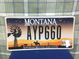 Supporting Montana Agriculture Montana License Plate