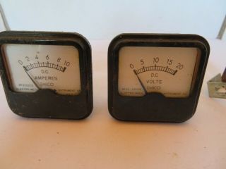 Vintage Emico Amp And Volt Meters Dc