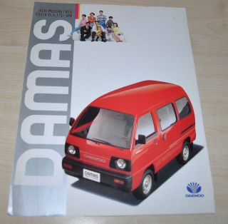 1993 Daewoo Damas Van Sales Brochure Prospekt